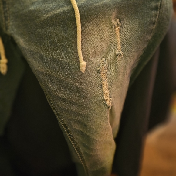 Vanilla Star Size 5 lace up Flare Jeans - Picture 2 of 11